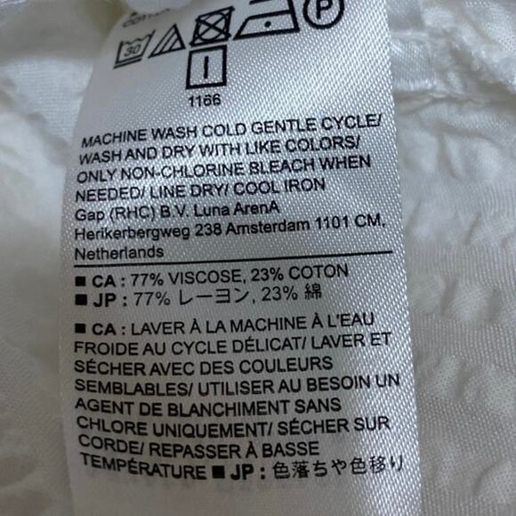 Banana Republic Women's White Sleeveless Textured Button Up Shirt Top Size S - Picture 4 of 4